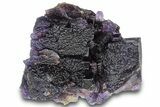 Dark Purple Fluorite Crystal Cluster - Cave-in-Rock, Illinois #322795-2